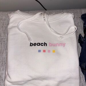 Beach Bunny White Hoodie